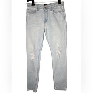 BDG Light Blue Distressed Skinny Jeans 33x32
